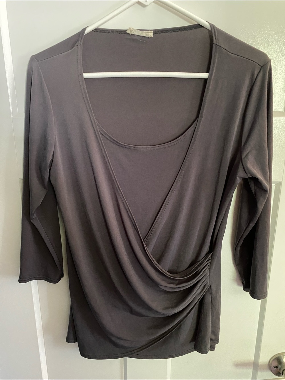 Prospect Blvd grey long sleeve blouse